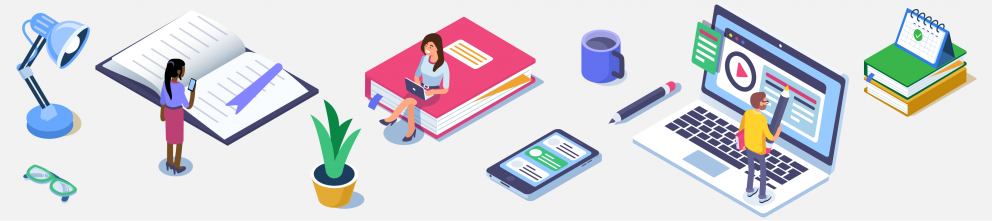 online education illustration