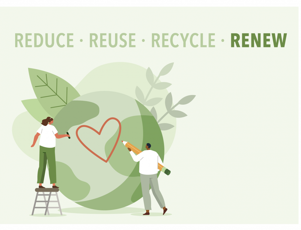 reduce reuse recycle RENEW your green membership